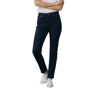 CHICO’s “So Slimming” Ankle Pants in Dark Navy Blue Size 1 (8-10)